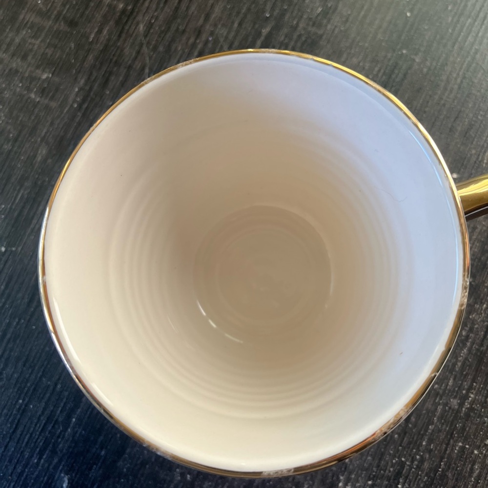 YESTERYEAR FOR ANTHROPOLOGIE BY BRIDGET BODENHAM CREAM DOT MUG 3 1/2" STONEWARE - Picture 6 of 10